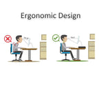 2-Tier Wooden Desktop Riser with Pad Holder,Monitor Stand Riser with Storage Org