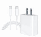 For Iphone 15 16 Android Phone Fast Charger 20W PD USB C Wall Charger with 3FT Fast Charging Cable Compatible Iphone