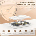 Magnetic Wireless Charger Compatible for Iphone: ETEPEHI Foldable 3 in 1 Fast Charging Compatible for Iphone, Charging Pad for Iwatch Series & Airpods