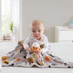Parent'S Choice 30" X 36" Halloween Baby Blanket, Gray