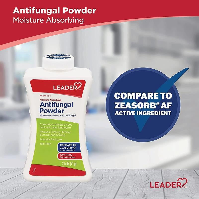 Athlete'S Foot AF Powder, Moisture Absorbing, Antifungal, Talc-Free, 2.5 Oz, Com