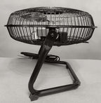9" 3-Speed High Velocity Wall Mountable Black New Floor Fan