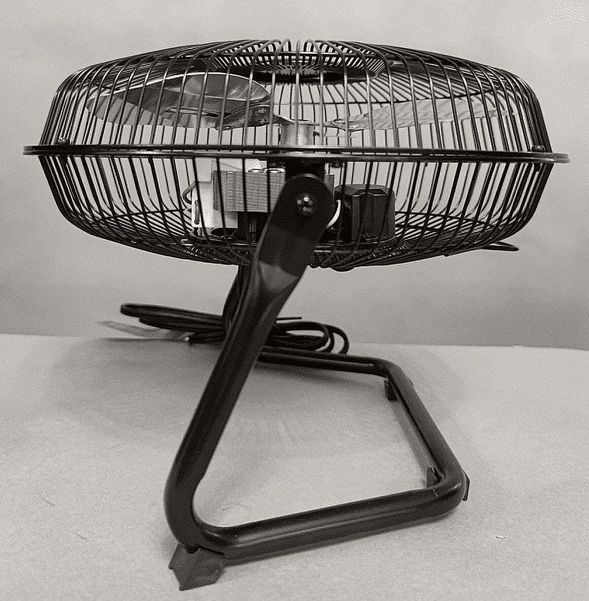 9" 3-Speed High Velocity Wall Mountable Black New Floor Fan