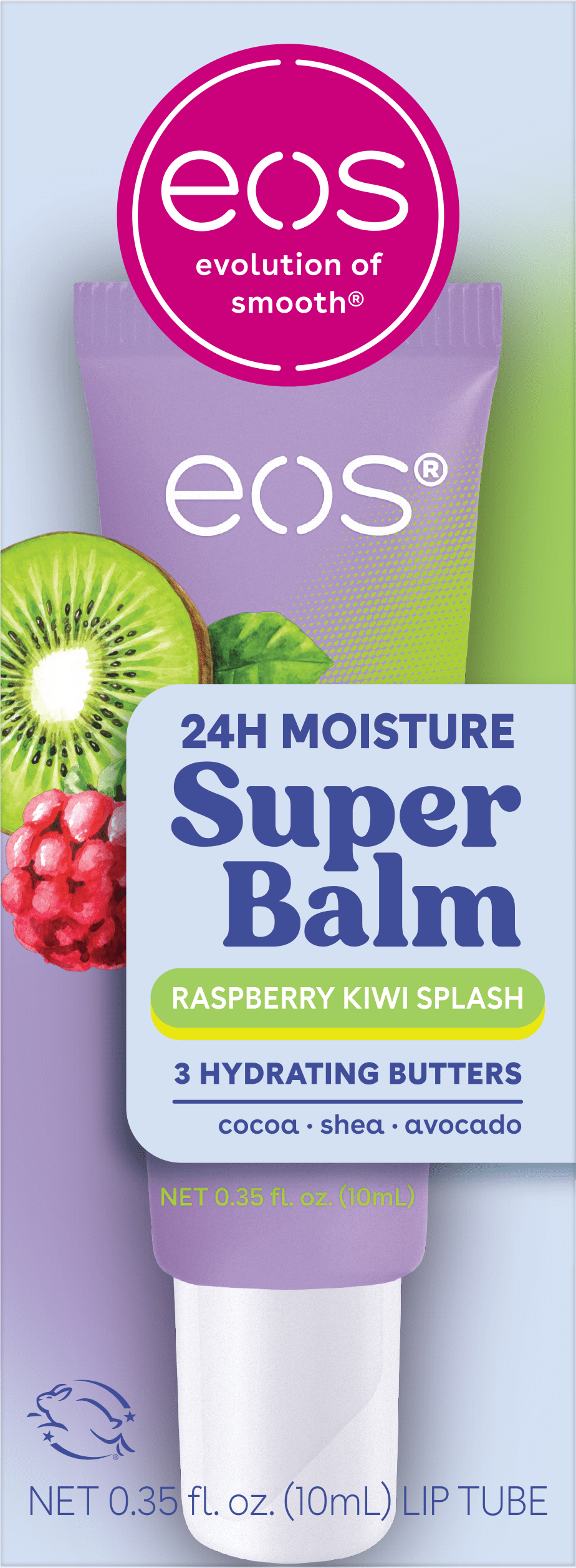 24H Moisture Super Balm- Raspberry Kiwi Splash, 0.35 Fl Oz/1Pk