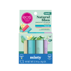 Eos Natural Shea Minty Lip Balm Variety Pack- 0.14 Oz, Pack of 4