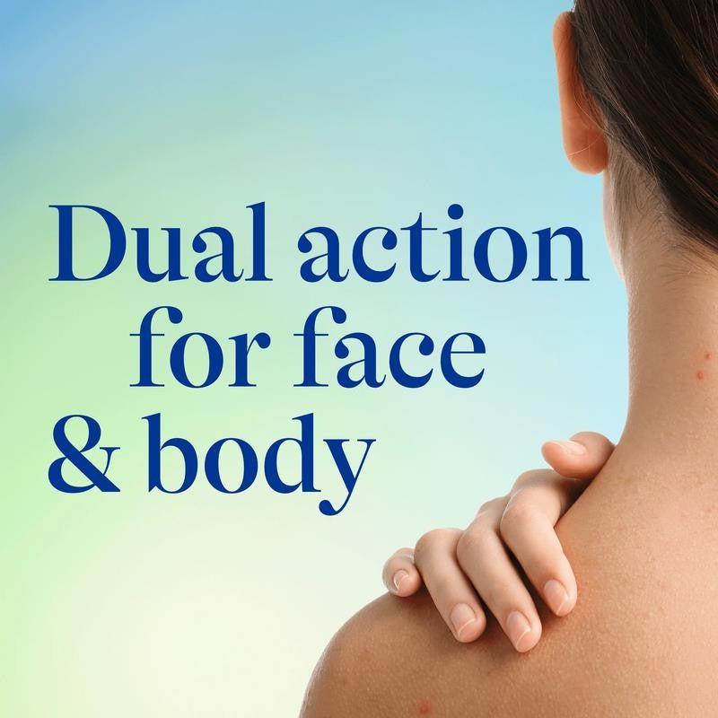 Daily Deep Cleanser Face and Body Wash with 5% Benzoyl Peroxide, Dermatologist-