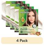 (4 Pack)  Argan Hair Mask with Keratin for Deep Conditioning & Hydration, Revives Frizzy & Damaged Hair, Sulfate & Paraben Free, 25 Ml