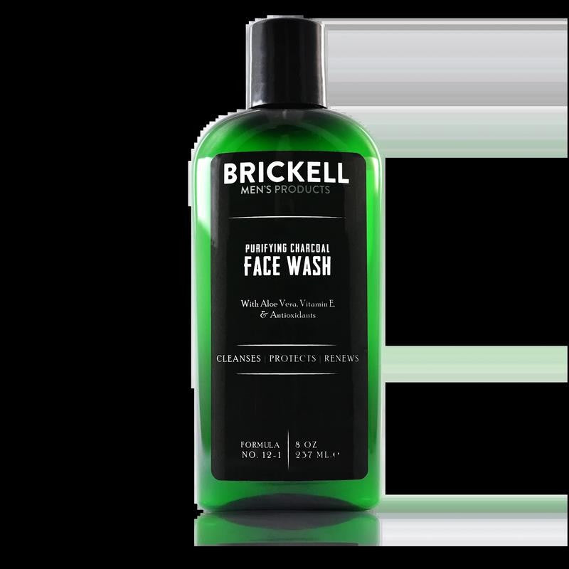 Brickell Men'S Purifying Charcoal Face Wash for Men, Natural and Organic Daily F
