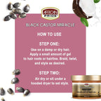 Black Castor Miracle 8 Oz. Extra Hold Braid, Loc, & Twist Gel