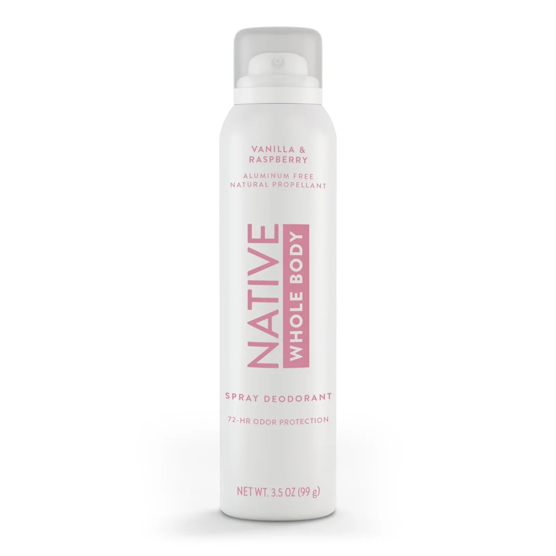 Native Vanilla & Raspberry Whole Body Deodorant Spray 3.5Oz