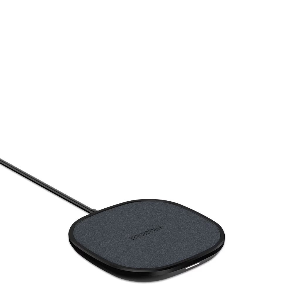 Mophie Universal - Wireless Charger Pad + AC Power Adapter - 15 Watt - Black