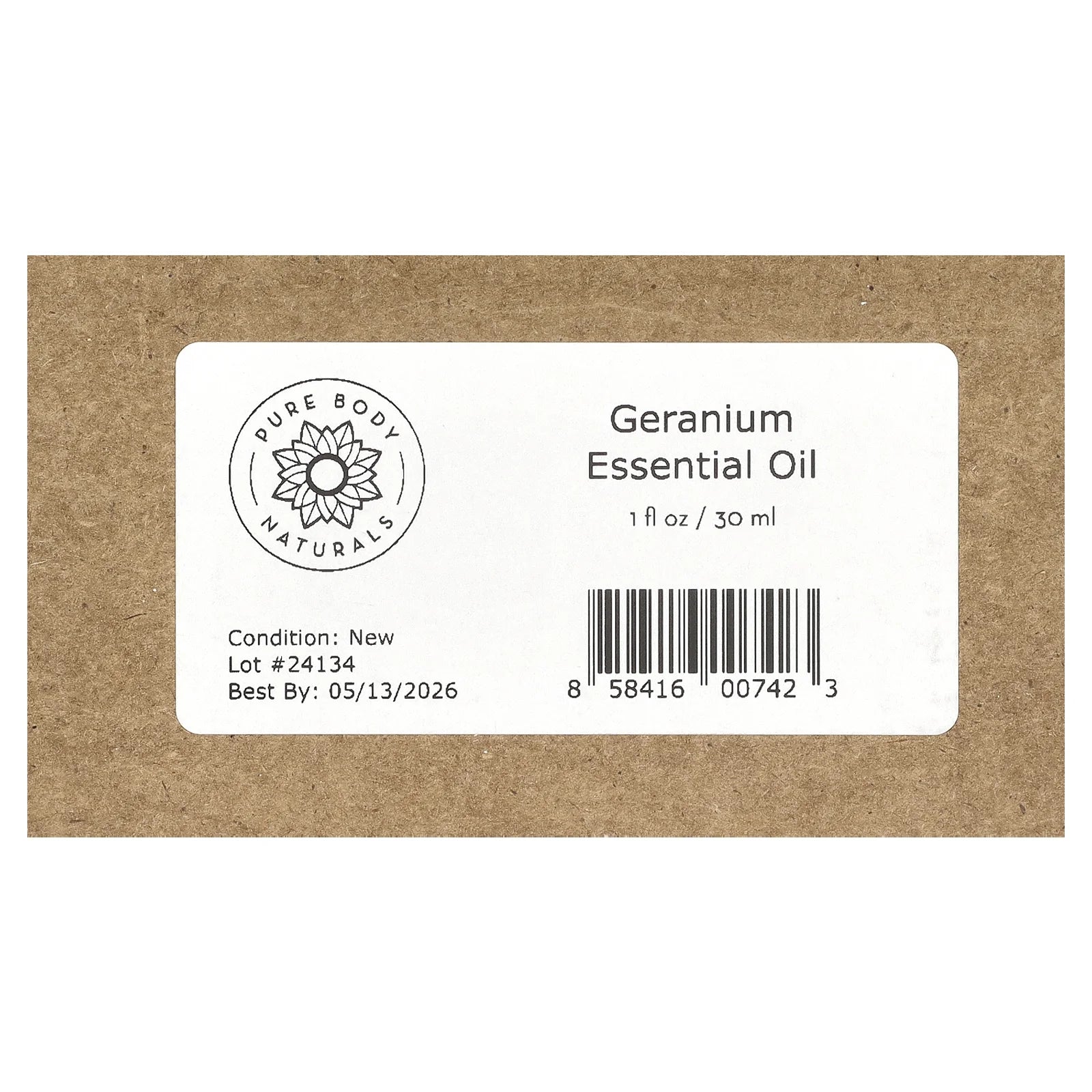100% Pure Essential Oil, Geranium, 1 Fl Oz (30 Ml)