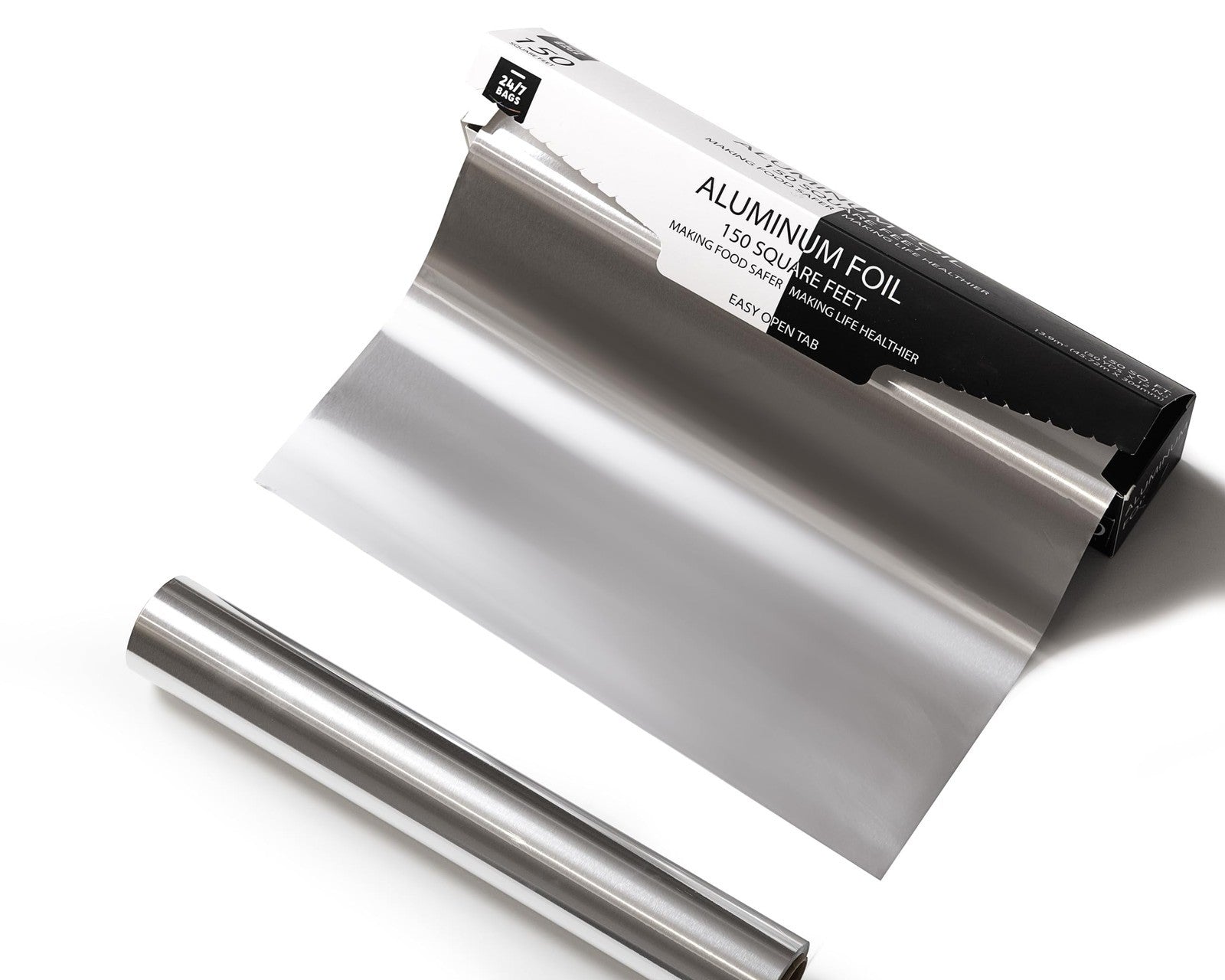 300 Sq. Ft Standard Aluminum Foil, Food Grade, Everyday Use, 2 Packs of 150 Sq F