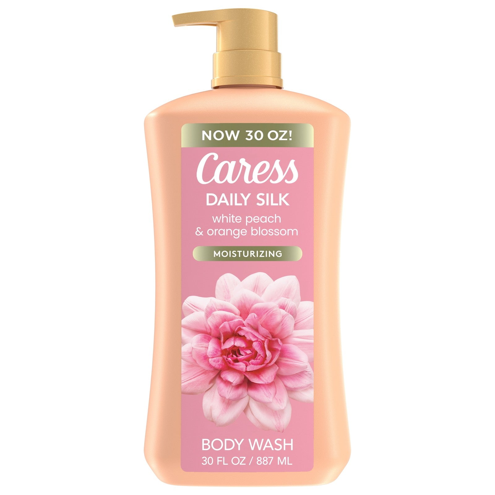 Body Wash for Women, Daily Silk White Peach & Orange Blossom for Dry Skin 30 Fl