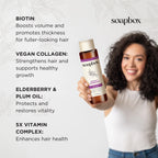 Biotin & Superfruit Volumizing Shampoo with Elderberry and Plum Oil, 16 Fl Oz