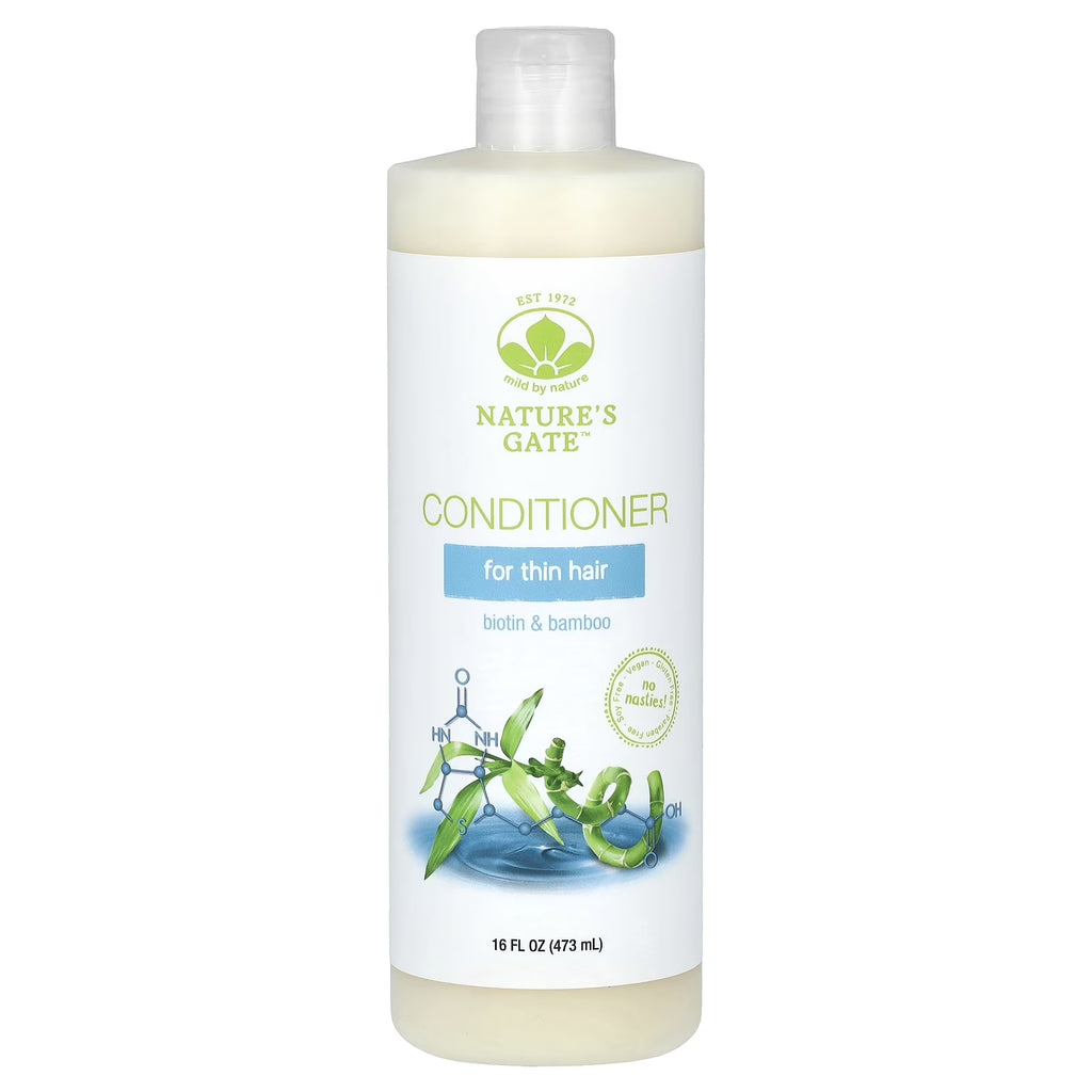 (Nature'S Gate), Biotin & Bamboo Conditioner for Thin Hair, 16 Fl Oz (473 Ml)