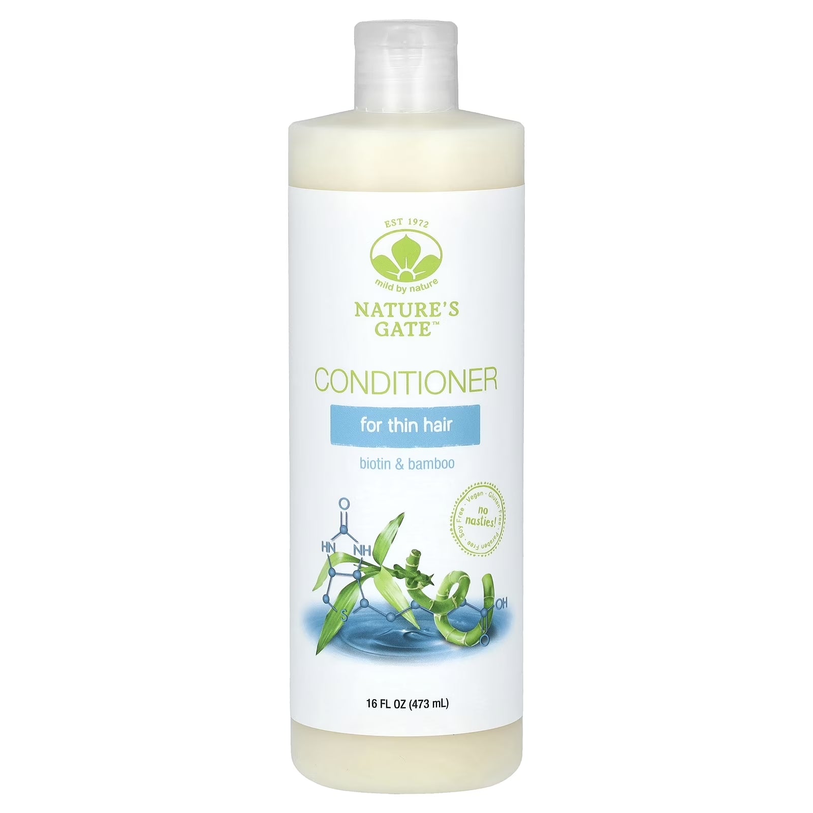 (Nature'S Gate), Biotin & Bamboo Conditioner for Thin Hair, 16 Fl Oz (473 Ml)