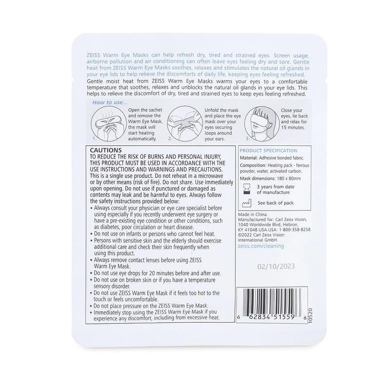 Dry Eye Relief Warm Compress Heated Eye Masks, 4 Pack