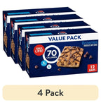 (4 Pack) 70 Calorie Brownies, Chocolate Chip Cookie, 2G Sugar, Value Pack, 12 C