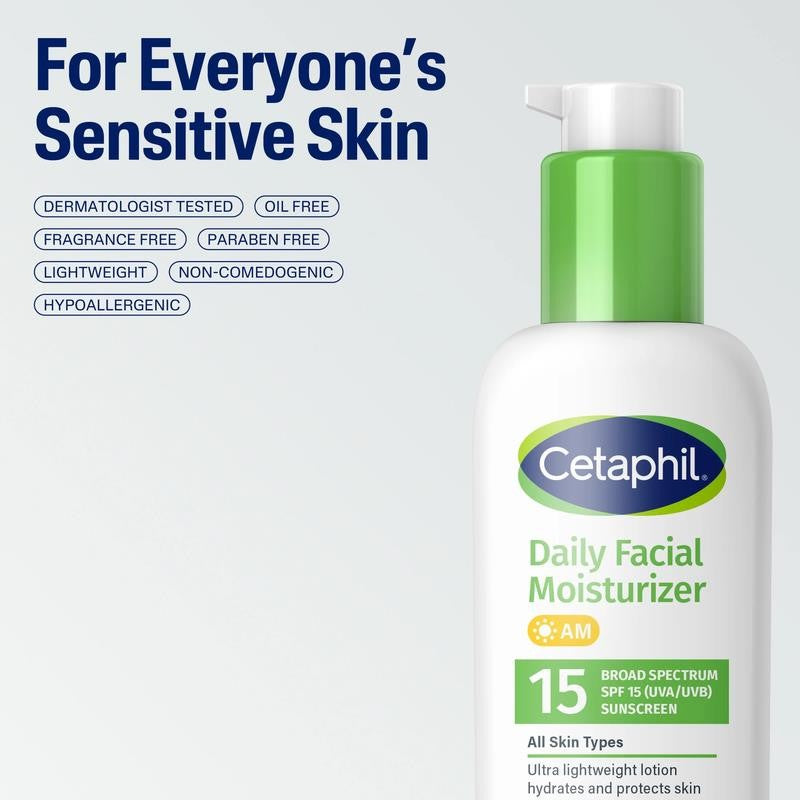 Daily Facial Moisturizer with Broad Spectrum SPF 15, 4 Fl Oz