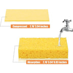 16 Pack Kitchen Sponges for Dishes Cleaning Non Scratch Compressed Sponges