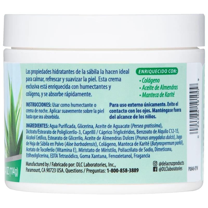 Aloe Vera Cream, Nourishing Moisturizer for Face, Enriched with Vitamin A, Sweet