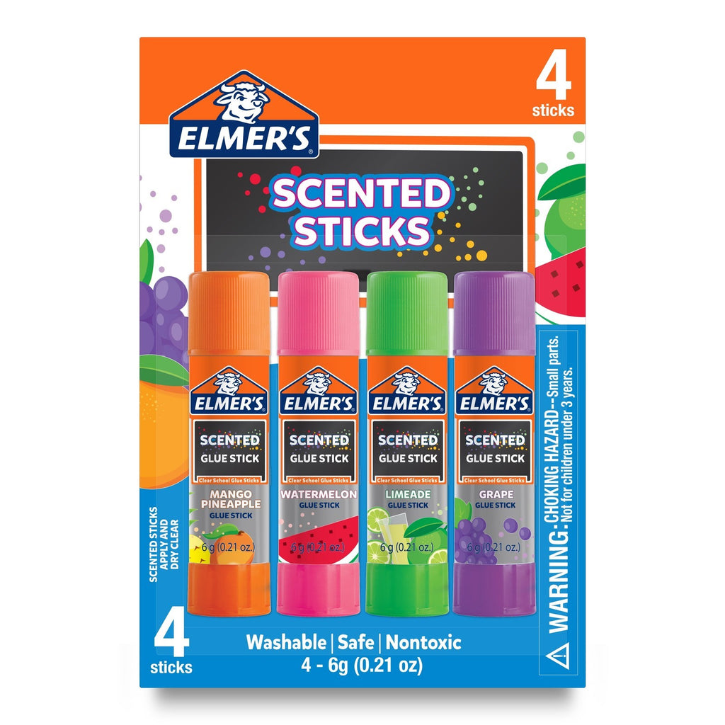 Elmer’S Scented Glue Sticks, School Glue, Clear Color, 6 Grams Each, 4 Count, 5