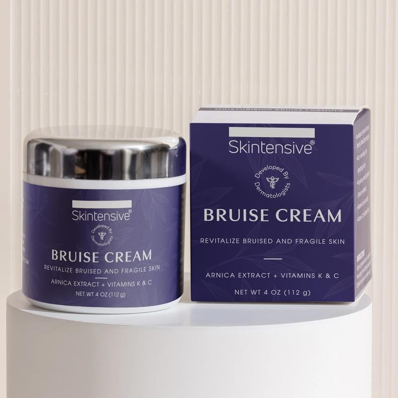 Arnica Bruise Cream, 4 Oz, for Thin Skin, Moisturizing, Vitamin K C and E, Skin