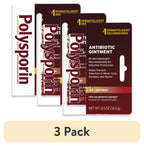 (3 Pack) First Aid Topical Antibiotic Ointment, Travel Size, 0.5 Oz