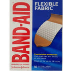 Brand Adhesive Bandages Flexible Fabric Memory-Weave XL 10Ct