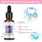 5% Niacinamide Serum, Face Serum for Wrinkles, Dark Spots, and Anti-Aging with V