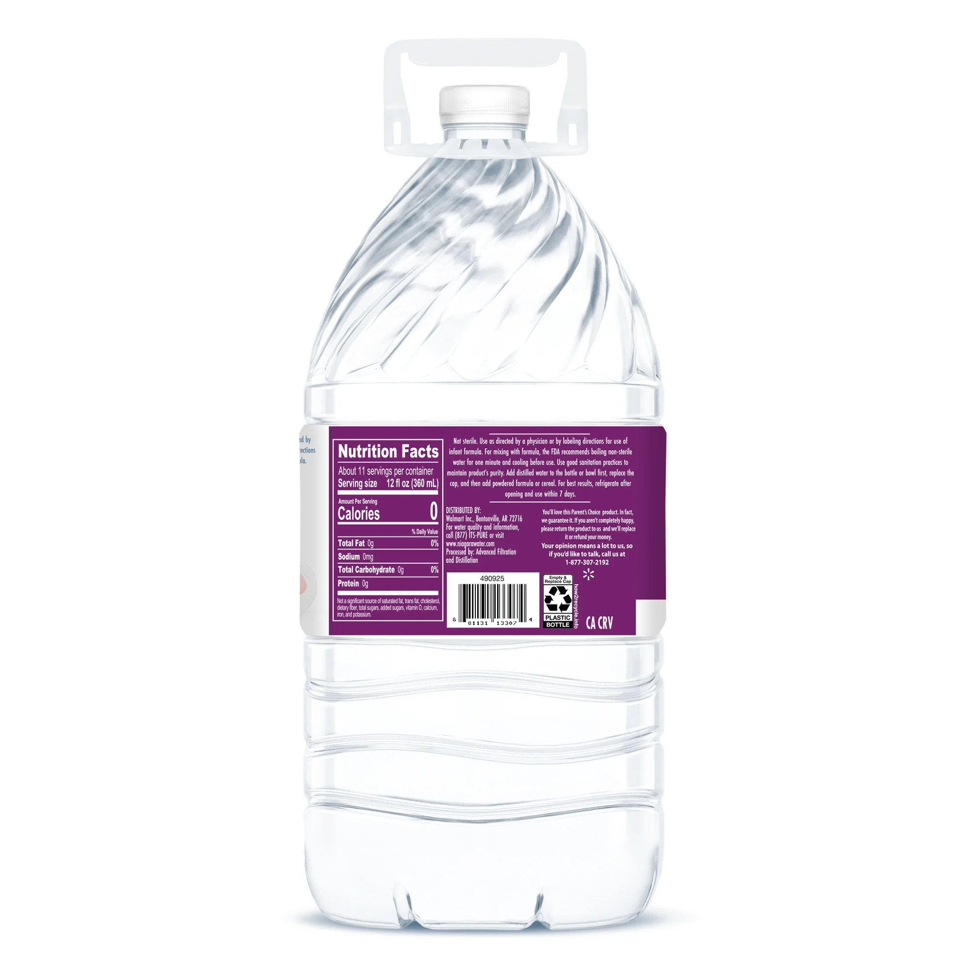 (6 Pack) Parent'S Choice Distilled Water, 1 Gallon Bottle