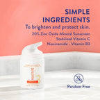 Native Facial Moisturizer with Vitamin C and Niacinamide, Brightening, SPF 30, 1.7 Oz