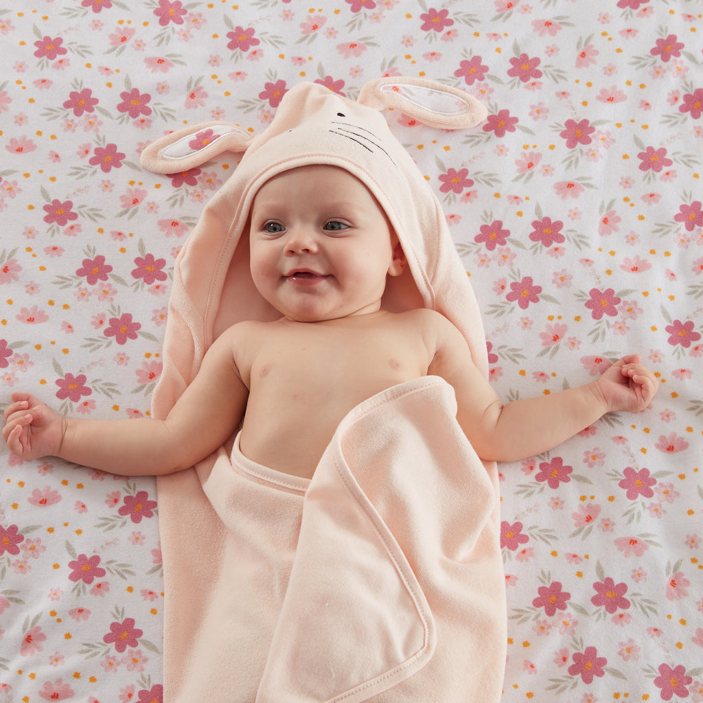 Parent'S Choice 2-Pack 30" X 30" Bunny Hooded Towel