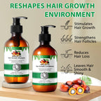 Aliver Batana Shampoo and Conditioner Set | Reduce Breakage Deep Moisturizing for Men & Women 10.56 Fl.Oz X2