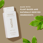 Native Body Wash, Sulfate Free, Sandalwood & Shea Butter, for Women and Men, 18 Oz