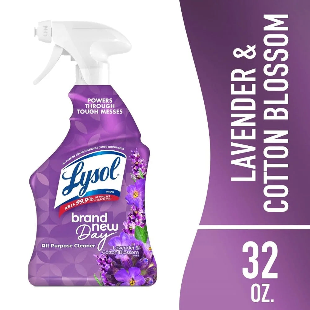 Lysol Brand New Day Lavender & Cotton Blossom All Purpose Cleaner - 32 Oz - Pack of 2