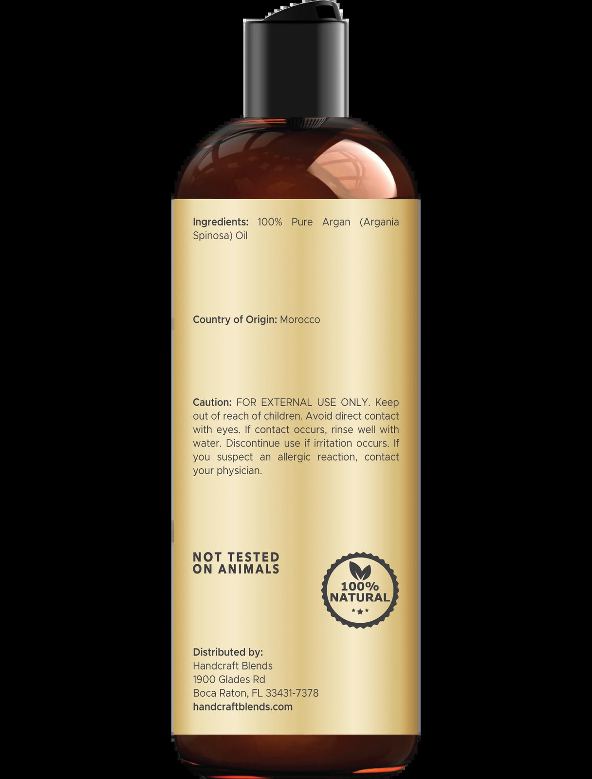 Argan Oil for Body, Skin & Hair, 8 Oz
