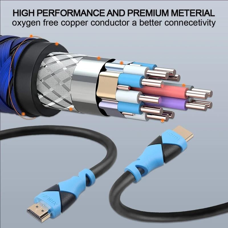 4K HDMI Cable 20 FT, HDMI High Speed Cable Supporting 10Gbps, 60HZ, 1080P Full H