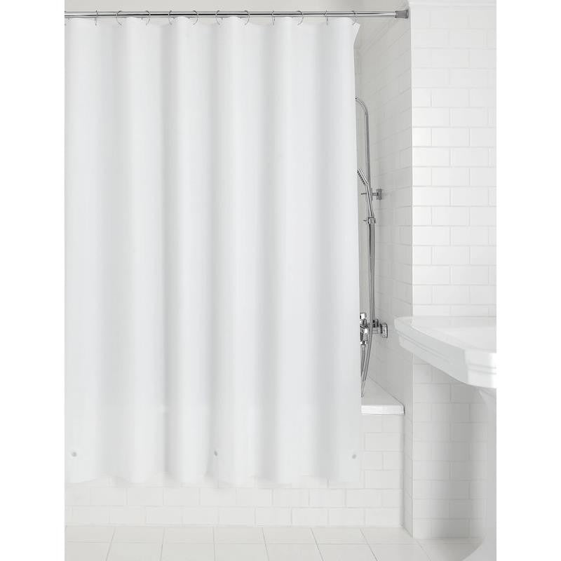 (2 Pack) Light Weight PEVA Shower Curtain Liner, White