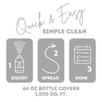 Quick Shine Multi-Surface Floor Finish, Pfas-Free Formula, All Purpose Household Floor Polish, 64 Oz