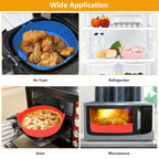 3 Pack Air Fryer Silicone Liners Pot for 3 to 5 QT, Air Fryer Silicone Basket Bo