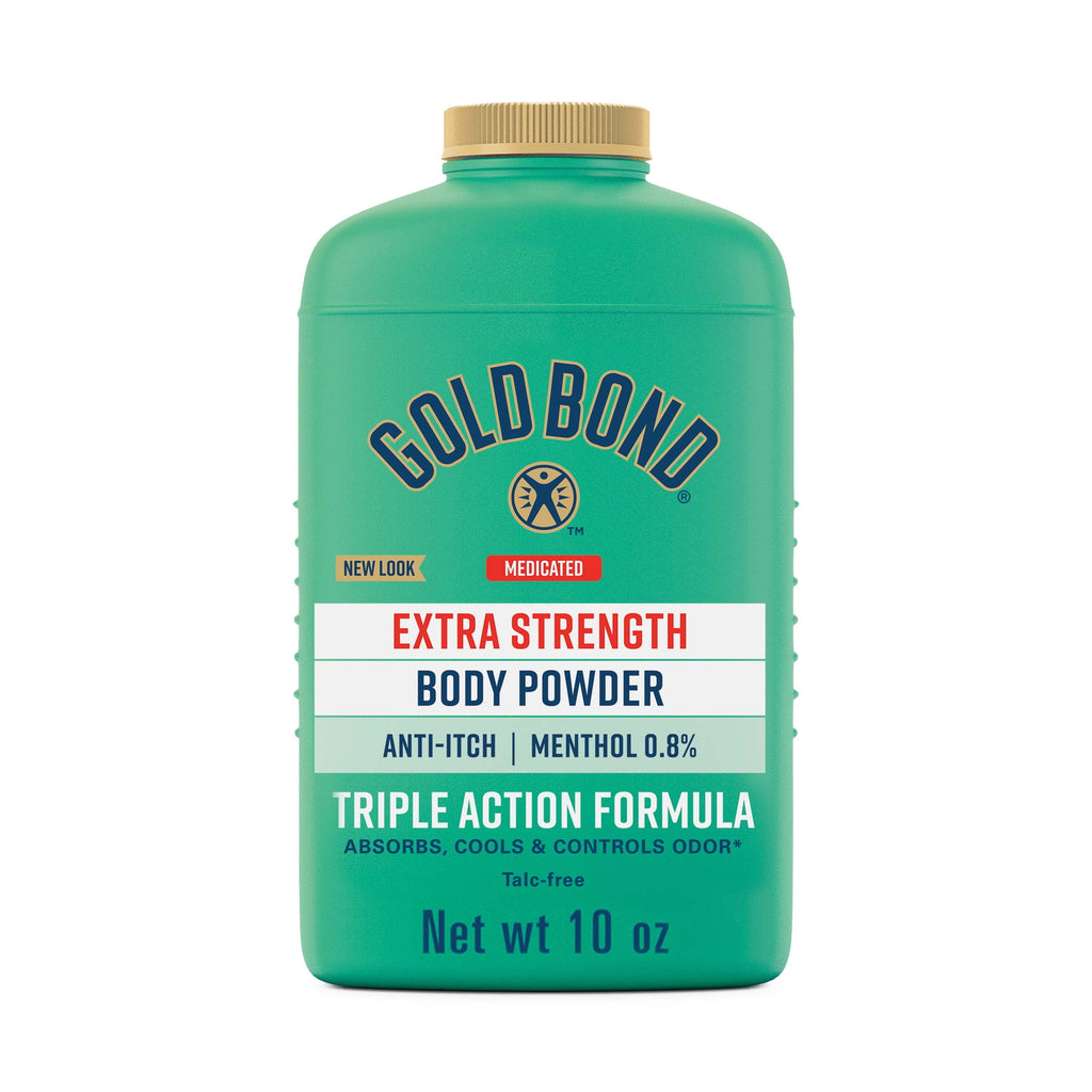 Extra Strength Medicated Triple Action Body Powder with Menthol, anti Chafing, T