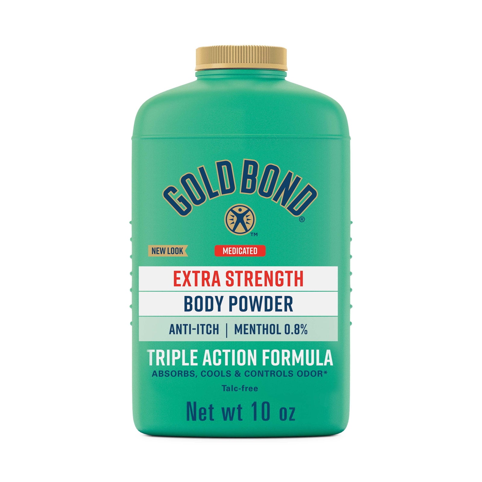 Extra Strength Medicated Triple Action Body Powder with Menthol, anti Chafing, T