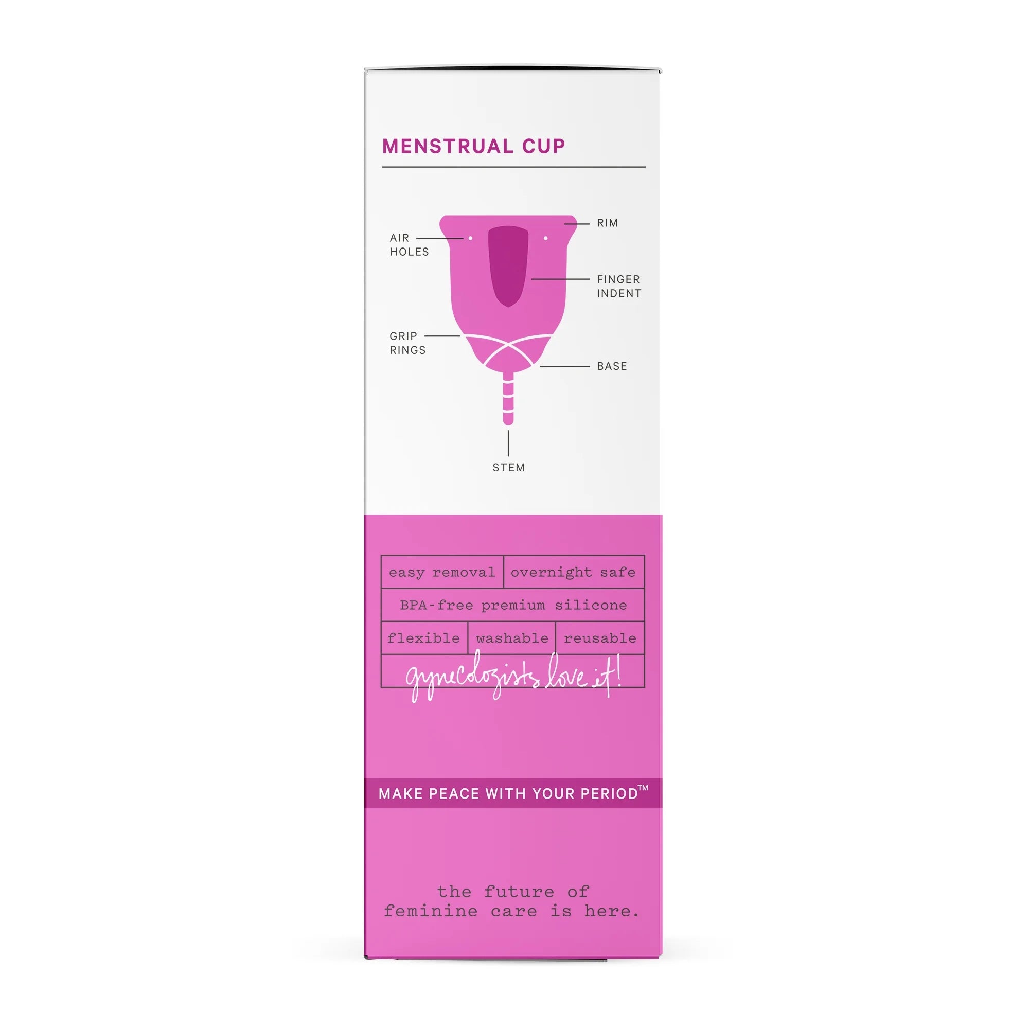 , Silicone Menstrual Cup, BPA Free, Size 1 for Light-Medium Flow, 1Ct