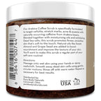 Arabica Coffee Body Scrub Exfoliator for Cellulite and Stretch Marks - by , 12 Oz