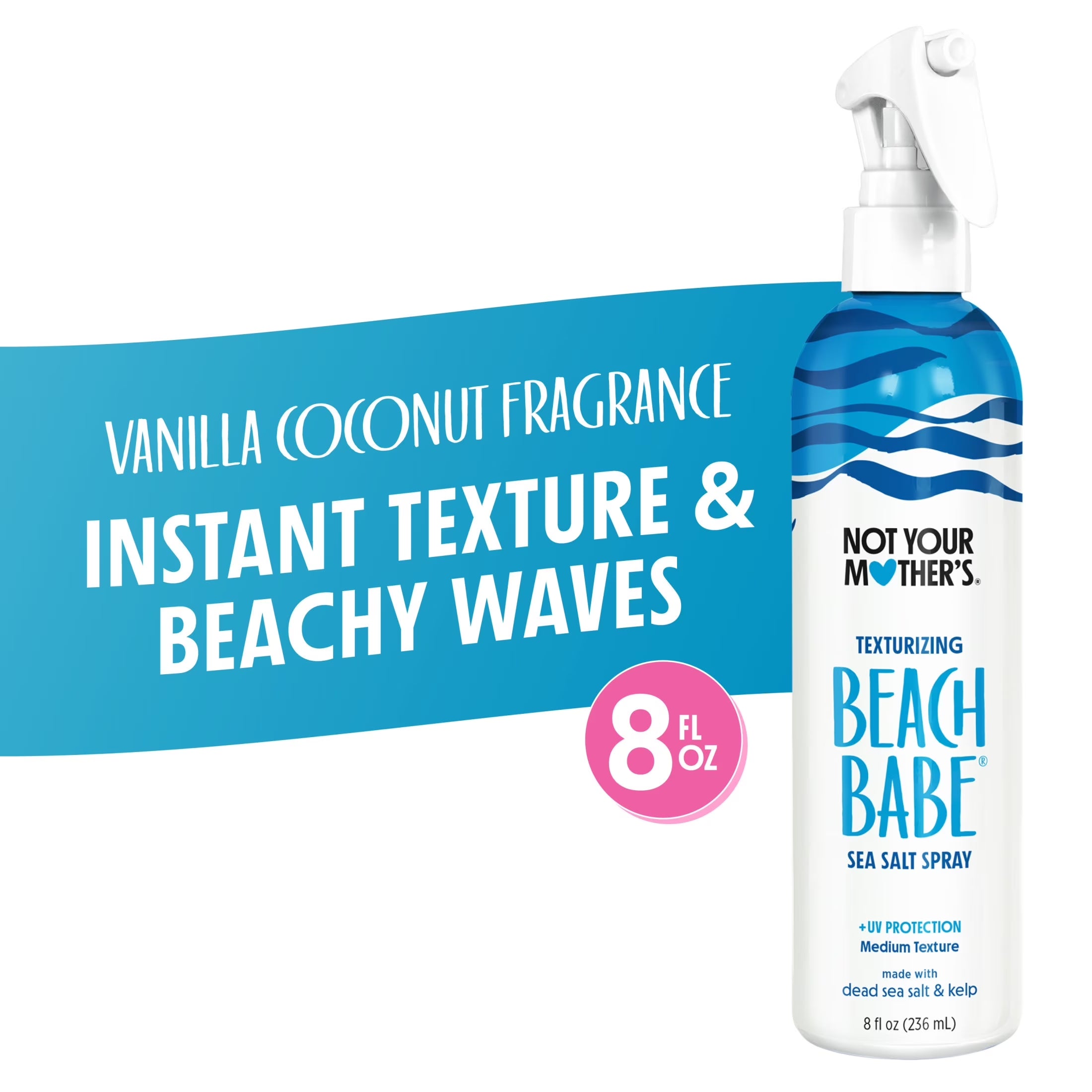 Beach Babe Texturizing Sea Salt Spray with UV Protection, 8 Fl Oz