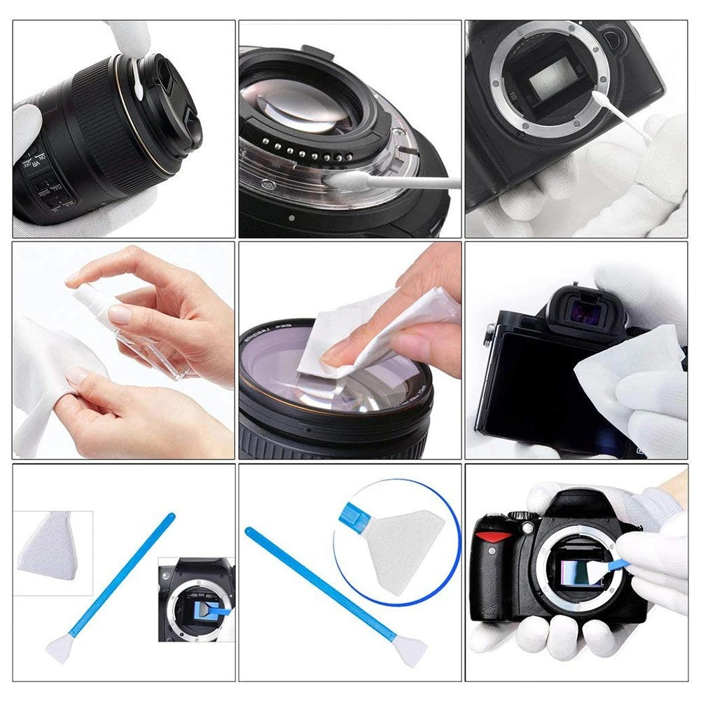 7-47PCS Camera Cleaner Kit DSLR Lens Digital Camera Sensor Cleaning Set for Sony