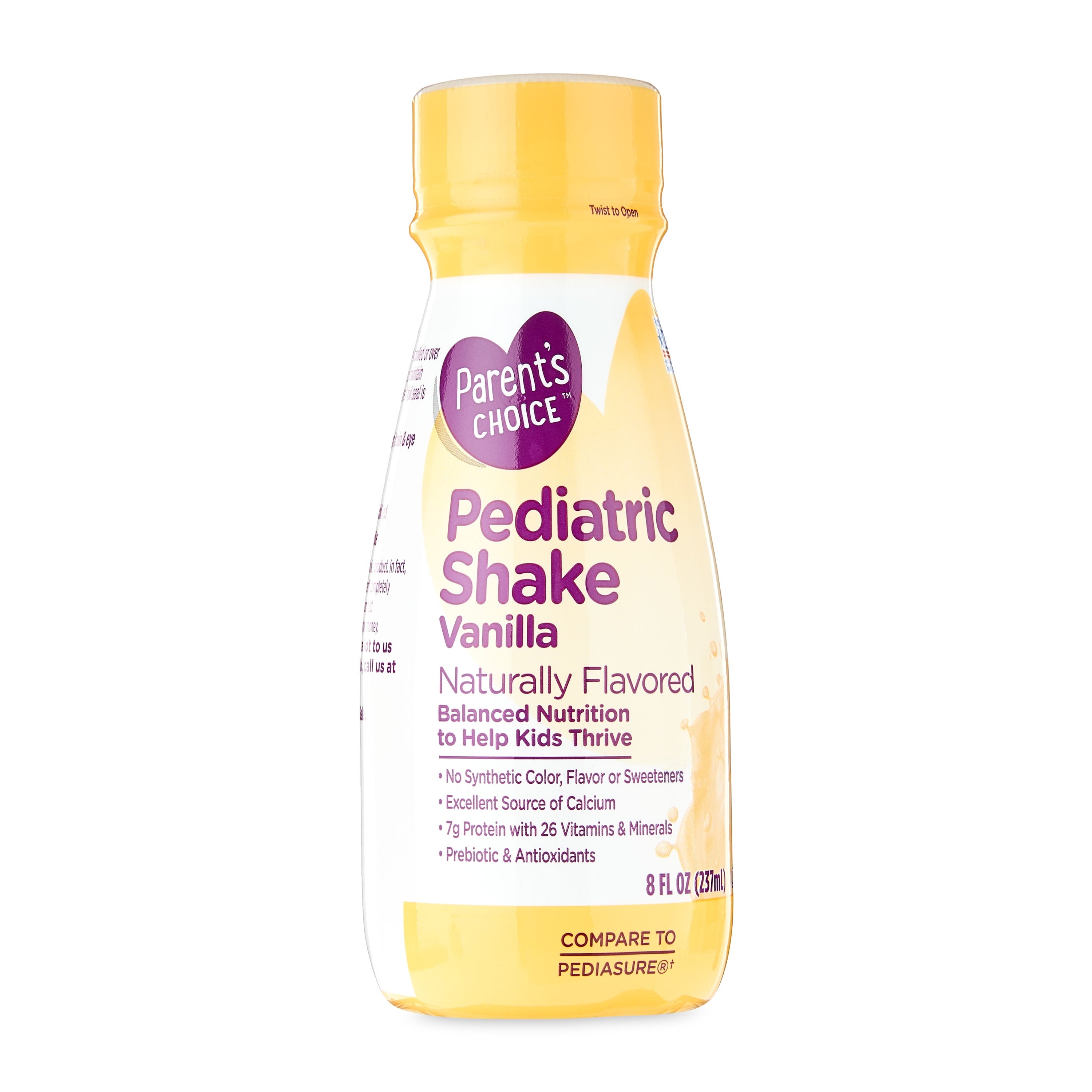 Parent'S Choice Pediatric Shake, Vanilla, 8 Oz Bottle, 6 Shakes