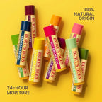 100% Natural Origin Moisturizing Lip Balm with Beeswax, Variety Pack, 4 Tubes